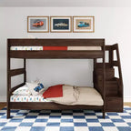 Letto a castello matrimoniale Modern Farmhouse con scala