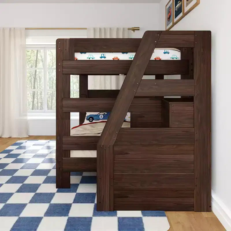 Letto a castello matrimoniale Modern Farmhouse con scala