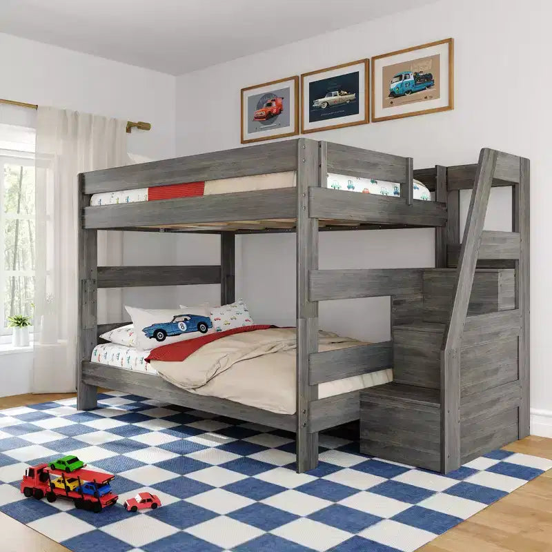 Letto a castello matrimoniale Modern Farmhouse con scala