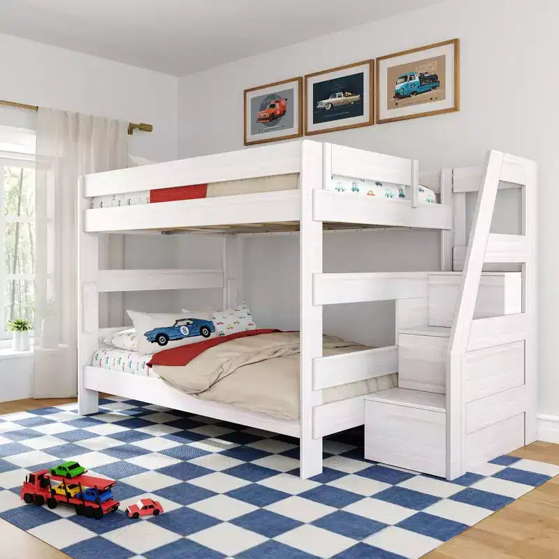 Letto a castello matrimoniale Modern Farmhouse con scala