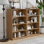 PexFix 49x31x16 Scaffale Senza Ante in Legno Mobile Contenitore Libreria e Mobile Ufficio per Cucina Camera da Letto Ingresso Soggiorno Sala da Pranzo Naturale