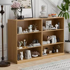PexFix 104x79x41 Armadio Libreria Aperta in Legno Mobiletto Libreria & Ufficio per Cucina Camera da Letto Ingresso Soggiorno Sala da Pranzo Naturale