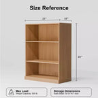 PexFix 104x79x41 Armadio Libreria Aperta in Legno Mobiletto Libreria & Ufficio per Cucina Camera da Letto Ingresso Soggiorno Sala da Pranzo Naturale