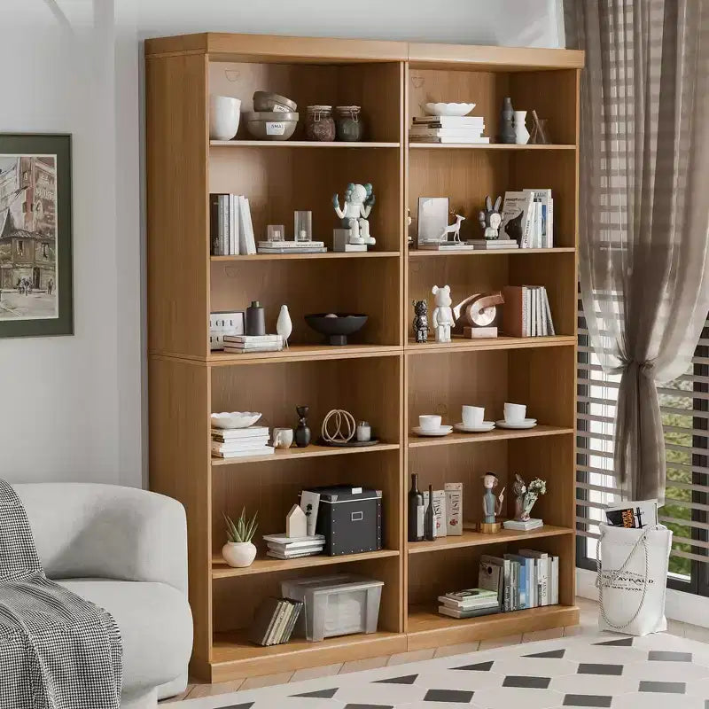 PexFix 104x79x41 Armadio Libreria Aperta in Legno Mobiletto Libreria & Ufficio per Cucina Camera da Letto Ingresso Soggiorno Sala da Pranzo Naturale