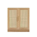 PexFix 36 Credenza Modulare con Ante in Rattan, Mobile Contenitore da Fattoria per Soggiorno, Cucina, Sala da Pranzo, Ingresso, Naturale