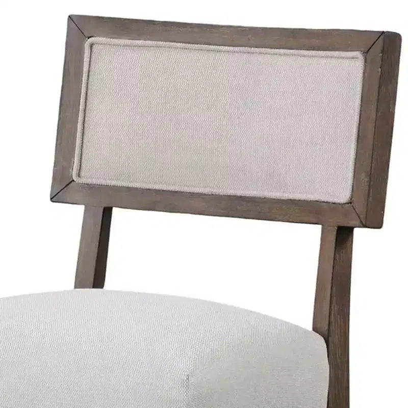 Set di 2 sgabelli da bancone Royal Hampton, marrone noce scuro, seduta grigia