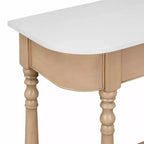 Consolle stretta vintage con contenitore, tavolo da ingresso in legno con cassetto superiore e ripiano aperto, tavolo da divano retrò per ingresso e corridoio