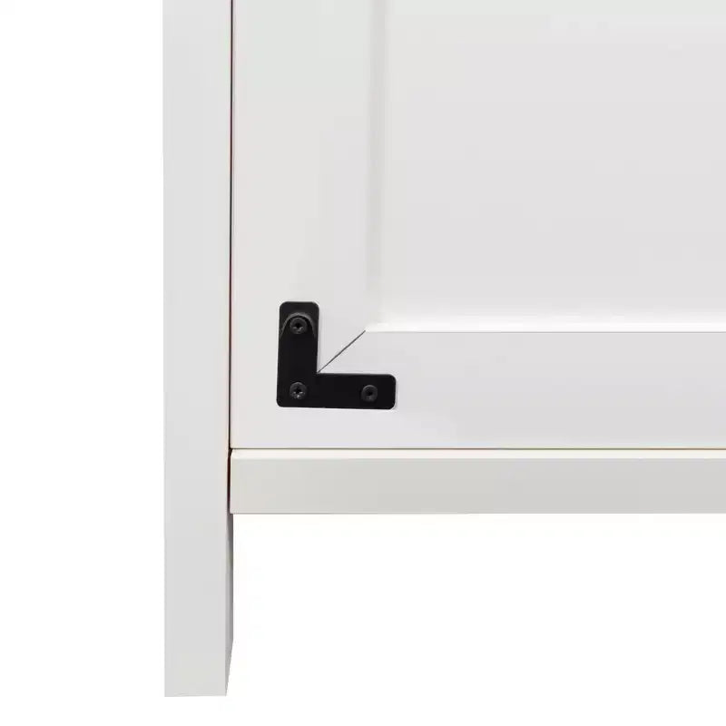 Cassettiera Laterale per Ufficio Stile Rustico con Serratura, Mobile Archivio per Casa/Ufficio