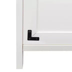 Cassettiera Laterale per Ufficio Stile Rustico con Serratura, Mobile Archivio per Casa/Ufficio