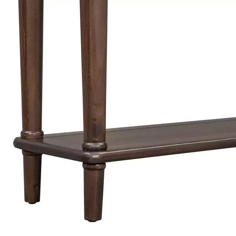 Consolle stretta vintage con contenitore, tavolino da ingresso in legno con 4 cassetti e ripiano aperto per ingressi, soggiorni e corridoi