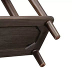Consolle stretta vintage con contenitore, tavolino da ingresso in legno con 4 cassetti e ripiano aperto per ingressi, soggiorni e corridoi