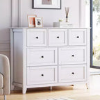 Comò a 7 cassetti per camera da letto, cassettiera in legno, organizer, ampio comò moderno per soggiorno,