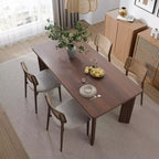 Tavolo da Pranzo in Legno Dovelina 67 Tavolo da Cucina Moderno di Metà Secolo Tavolo da Pranzo per 6 Persone - Noce