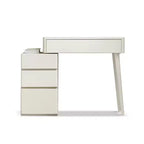 GDFStudio Soren Tavolo da toeletta moderno in legno con 4 cassetti e sgabello