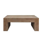 Tavolino da salotto Homy Casa 49 in legno ingegnerizzato rustico, marrone naturale