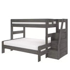 Max & Lily Modern Farmhouse Letto a castello Twin XL sopra Queen con scala