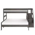 Max & Lily Modern Farmhouse Letto a castello Twin XL sopra Queen con scala
