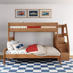 Max & Lily Modern Farmhouse Letto a castello Twin XL sopra Queen con scala