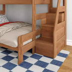 Max & Lily Modern Farmhouse Letto a castello Twin XL sopra Queen con scala