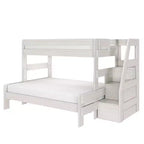 Max & Lily Modern Farmhouse Letto a castello Twin XL sopra Queen con scala