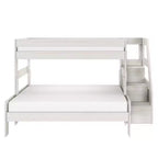 Max & Lily Modern Farmhouse Letto a castello Twin XL sopra Queen con scala