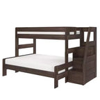 Max & Lily Modern Farmhouse Letto a castello Twin XL sopra Queen con scala