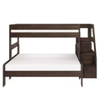 Max & Lily Modern Farmhouse Letto a castello Twin XL sopra Queen con scala