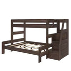 Max & Lily Modern Farmhouse Letto a castello Twin XL sopra Queen con scala