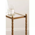 Tavolino rettangolare Prisha Kate and Laurel, 18x8x25, oro