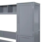 Letto a scomparsa matrimoniale/queen, letto a mobile in legno con armadio e cassetti, letto pieghevole per camera degli ospiti, camera piccola
