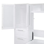 Letto a scomparsa matrimoniale/queen, letto a mobile in legno con armadio e cassetti, letto pieghevole per camera degli ospiti, camera piccola