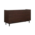 GDFStudio Duane, credenza/buffet a 2 ante in stile moderno di metà secolo con gambe in metallo, 59