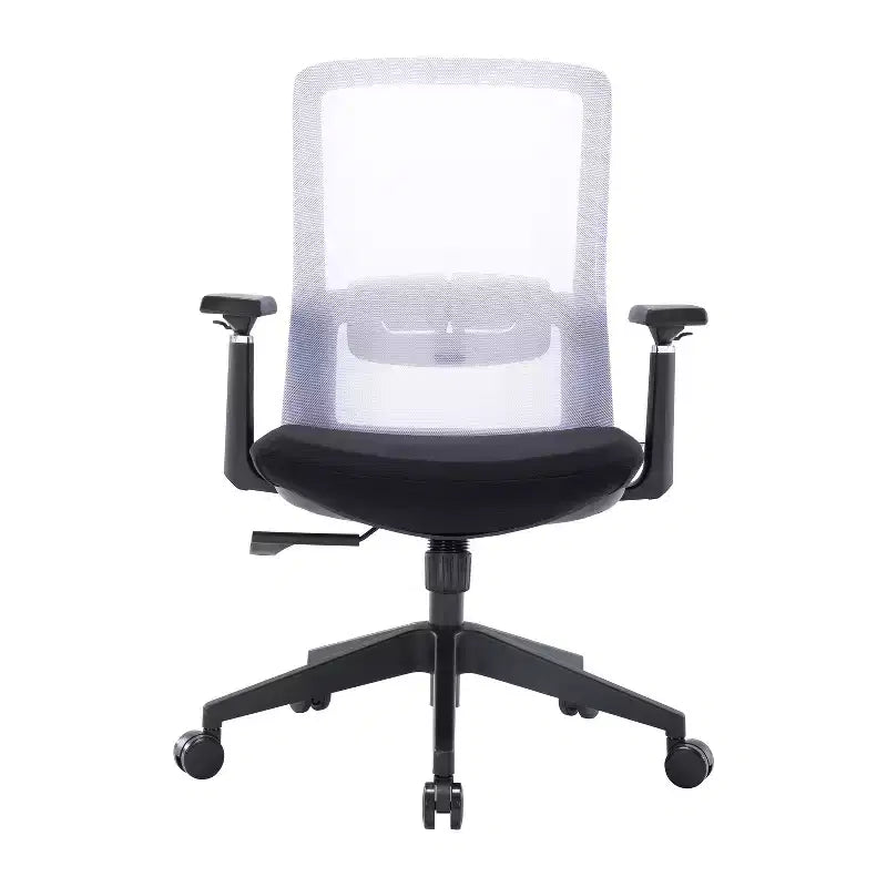 Sedia da ufficio ergonomica HomeStock, altezza regolabile, 117 cm, con rivestimento in pelle sintetica nera e meccanismo girevole