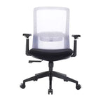 Sedia da ufficio ergonomica HomeStock, altezza regolabile, 117 cm, con rivestimento in pelle sintetica nera e meccanismo girevole