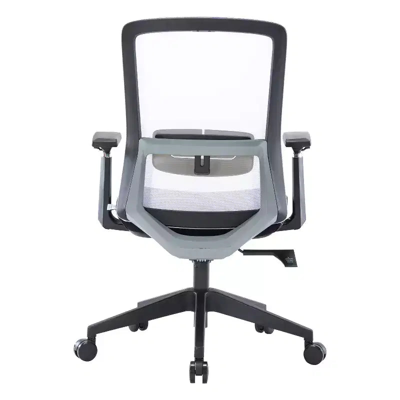 Sedia da ufficio ergonomica HomeStock, altezza regolabile, 117 cm, con rivestimento in pelle sintetica nera e meccanismo girevole