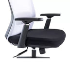 Sedia da ufficio ergonomica HomeStock, altezza regolabile, 117 cm, con rivestimento in pelle sintetica nera e meccanismo girevole