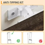 Armadietto portascarpe rustico da ingresso con porta appendiabiti compatto dotato di 5 ganci appendiabiti, include un vano portascarpe, ideale per ingressi e corridoi.