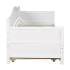 Luxystar Letto a Giorno in Legno con Letto Estraibile Facile da Aprire per Camera da Letto e Soggiorno