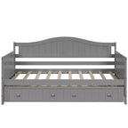 Luxystar Letto a Giorno in Legno con Letto Estraibile Facile da Aprire per Camera da Letto e Soggiorno