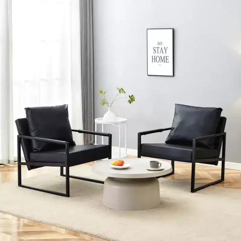 Poltrona da salotto classica Zeus & Ruta in pelle PU con struttura in metallo, design ergonomico