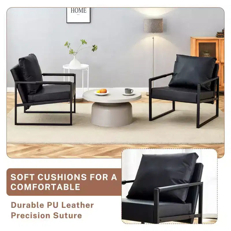 Poltrona da salotto classica Zeus & Ruta in pelle PU con struttura in metallo, design ergonomico