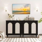 Buffet Cabinet with Storage, Sideboard Cabinet with 2 Doors and Adjustable Shelves,(2 PCS)