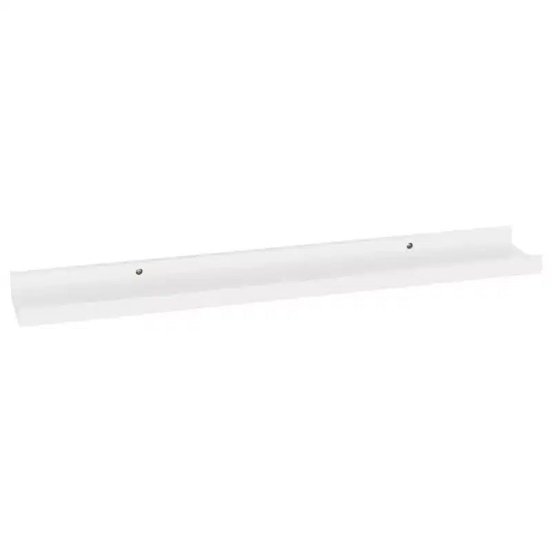 Mensola a muro set di 4 bianco MDF 60x9x3 cm Montaggio a parete