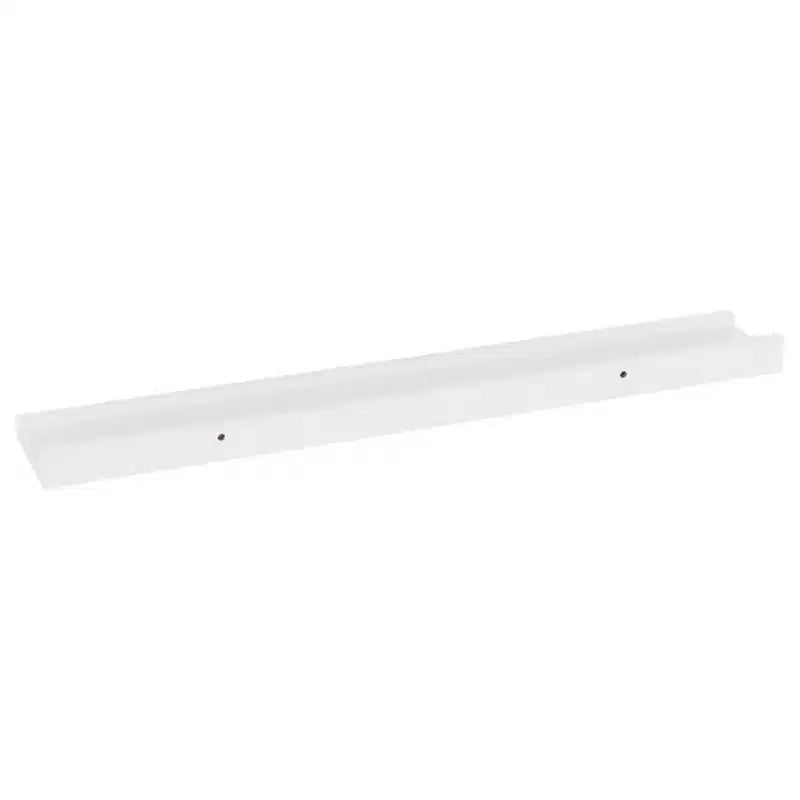 Mensola a muro set di 4 bianco MDF 60x9x3 cm Montaggio a parete