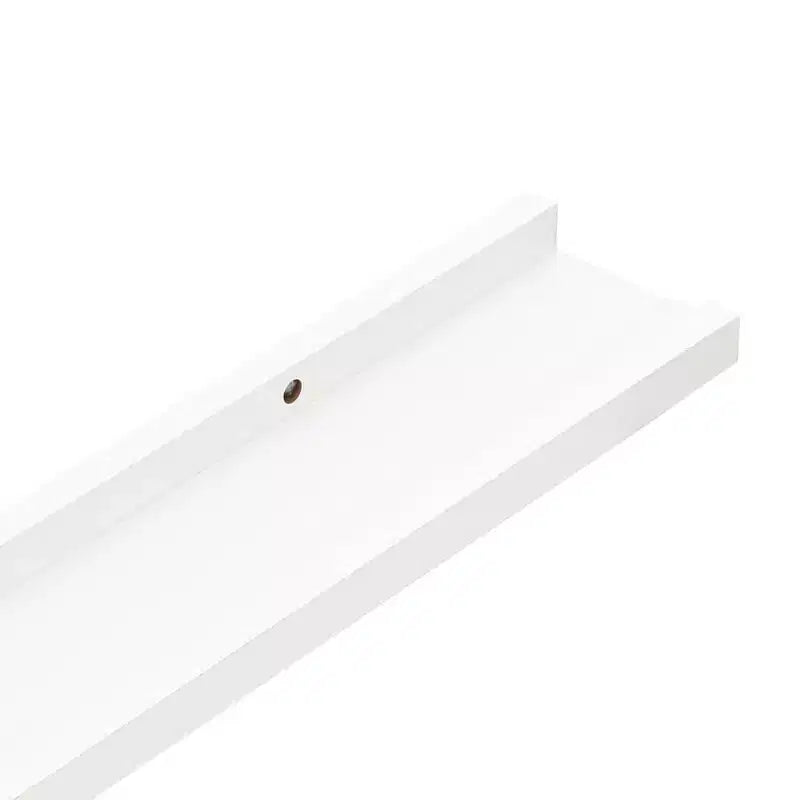 Mensola a muro set di 4 bianco MDF 60x9x3 cm Montaggio a parete