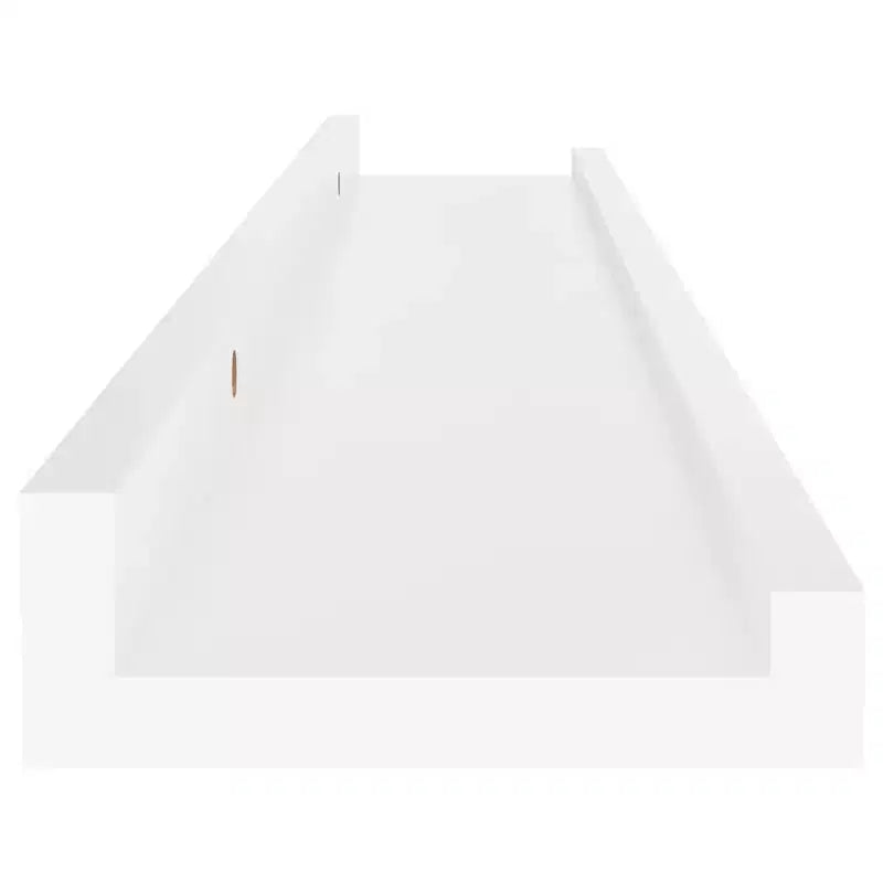 Mensola a muro set di 4 bianco MDF 60x9x3 cm Montaggio a parete