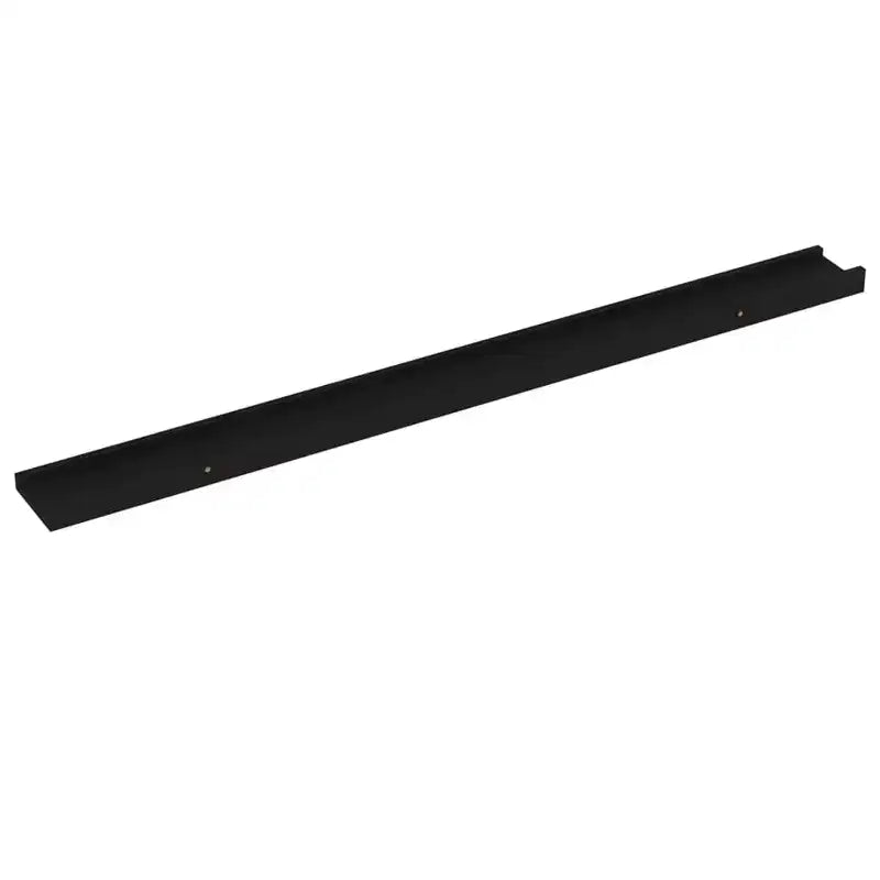 Mensole a muro set di 2 MDF nere 100x9x3 cm Montaggio a parete