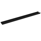 Mensole a muro set di 2 MDF nere 100x9x3 cm Montaggio a parete