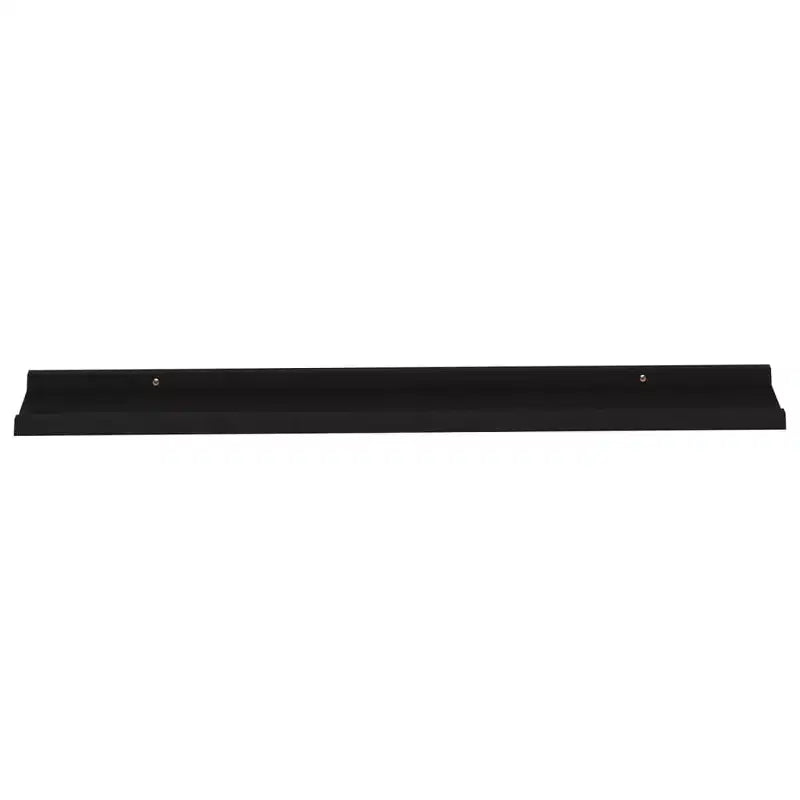 Mensole a muro set di 2 MDF nere 100x9x3 cm Montaggio a parete