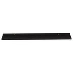 Mensole a muro set di 2 MDF nere 100x9x3 cm Montaggio a parete